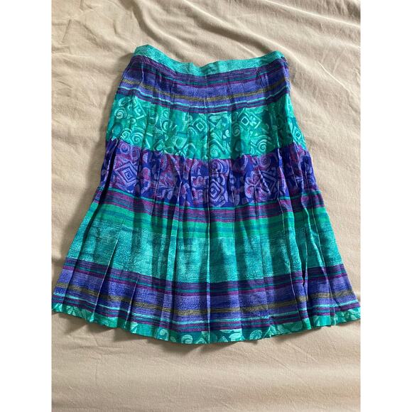Vtg. Michael K & Co. Semi - Pleated Skirt SZ 8 - Picture 1 of 8